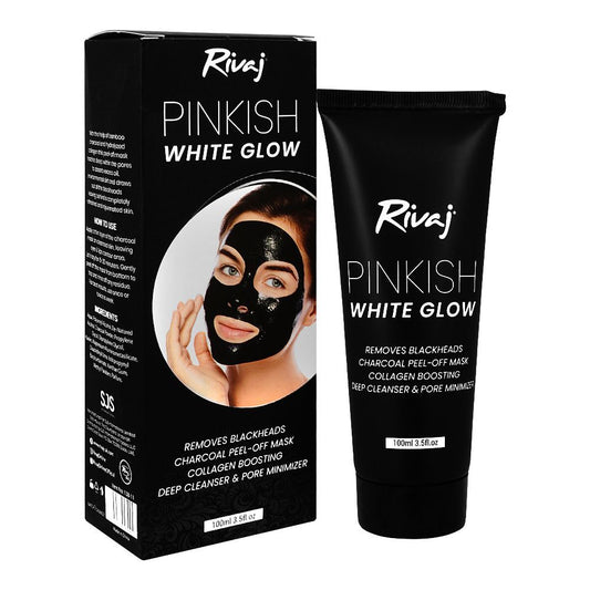 Pinkish WhiteGlow  Charcoal Black Peel Off Mask 100ml