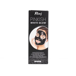Pinkish WhiteGlow  Charcoal Black Peel Off Mask 100ml